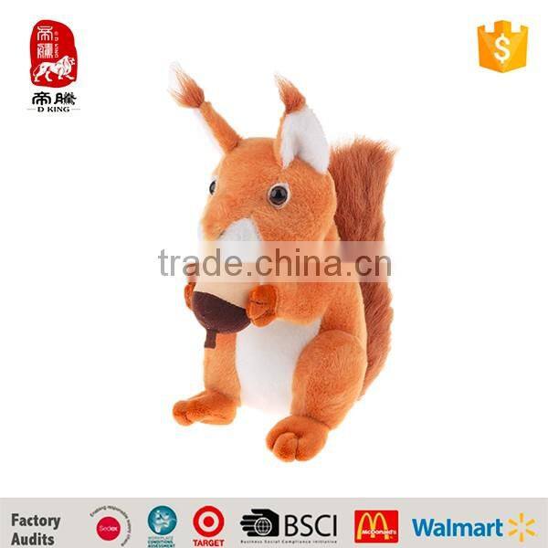 High Quality Forest Widelife Series Plush Stuffed Animal Toy Squirrel