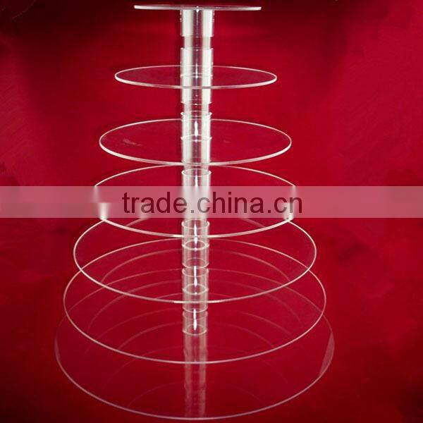 Five 5-Tier Clear Fruit Stand Wedding Cake Stand Dessert Stand for Good Quality