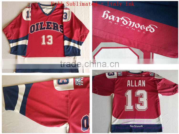 custom reversible sublimated ice hockey sweater