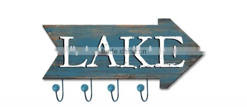 Wholesale China Factory Decorative Arrow Wooden Hooks