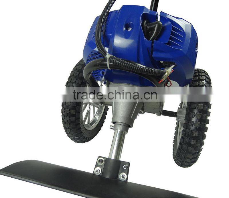 Portable Handpush Gas Snowplow With Wheels