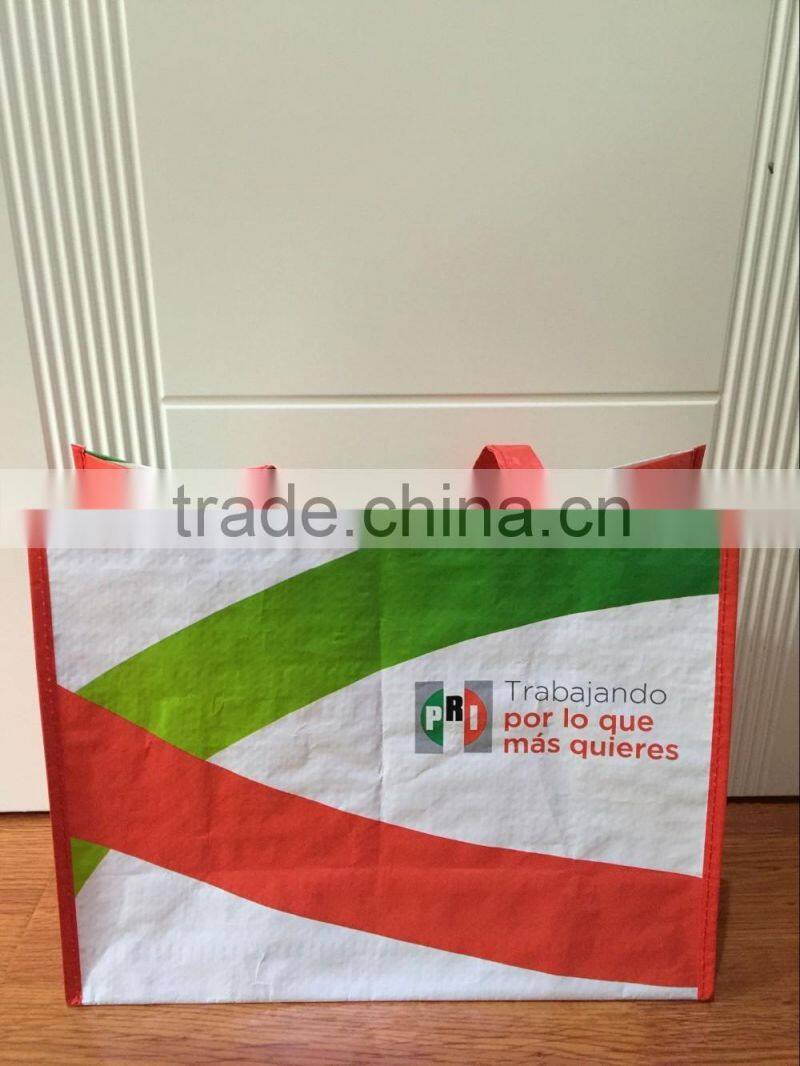 red non woven promo tote bag
