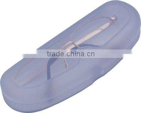 Plastic reading glasses case