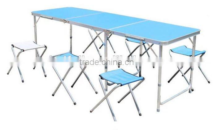 Hot Outdoor 6 Foot 180cm OEM Color Aluminum Folding Outdoor Table