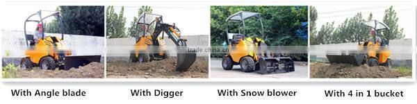 China electric articulated mini wheel loader for sale