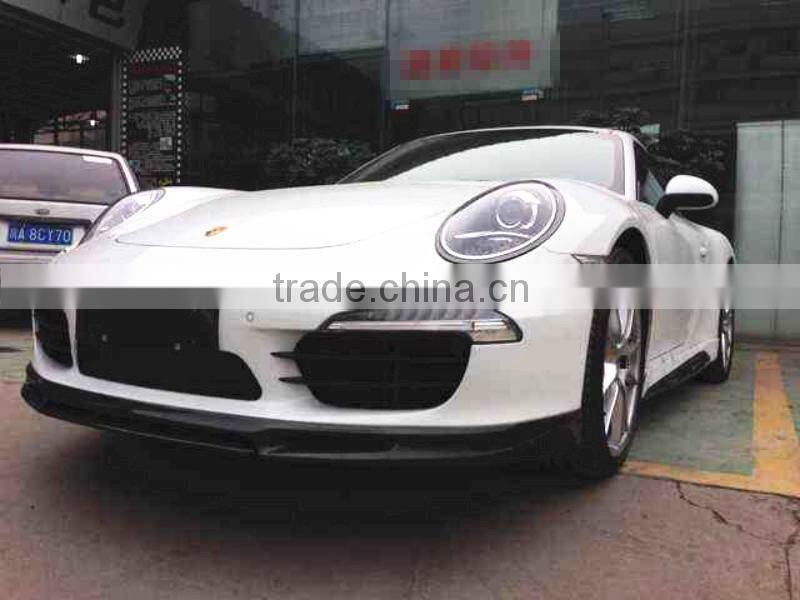 Por V-style 911 Carbon Fiber Diffuser Front Lip fit for Por 991