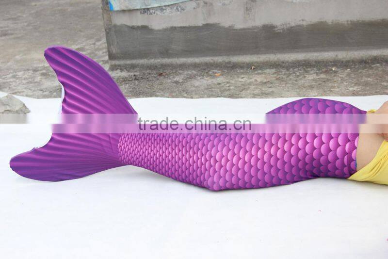 Spandex Lycra Girls Swimwear mermaid's tail