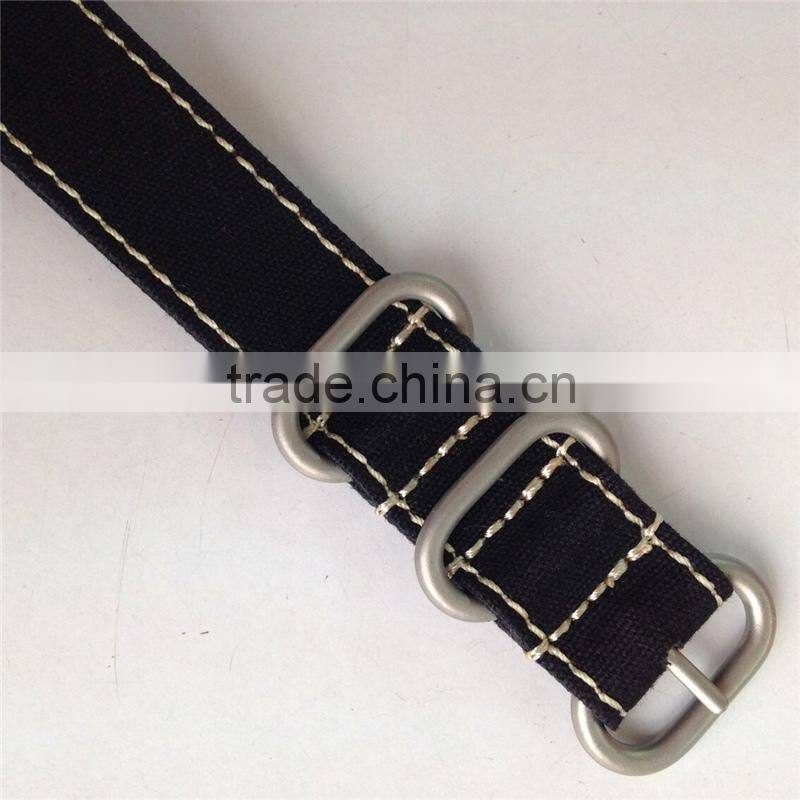 18 20 22 24mm Customized Canvas Wrist Strap