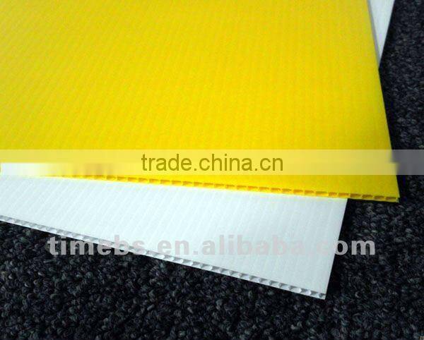 Corrugated fluted plastic signs
