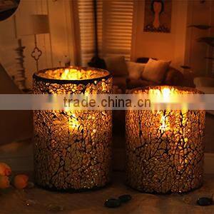 Craft Mosaic Glass Candle Holder
