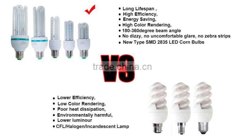 2016 hot sale SMD2835 3U E27 5W LED energy bulb