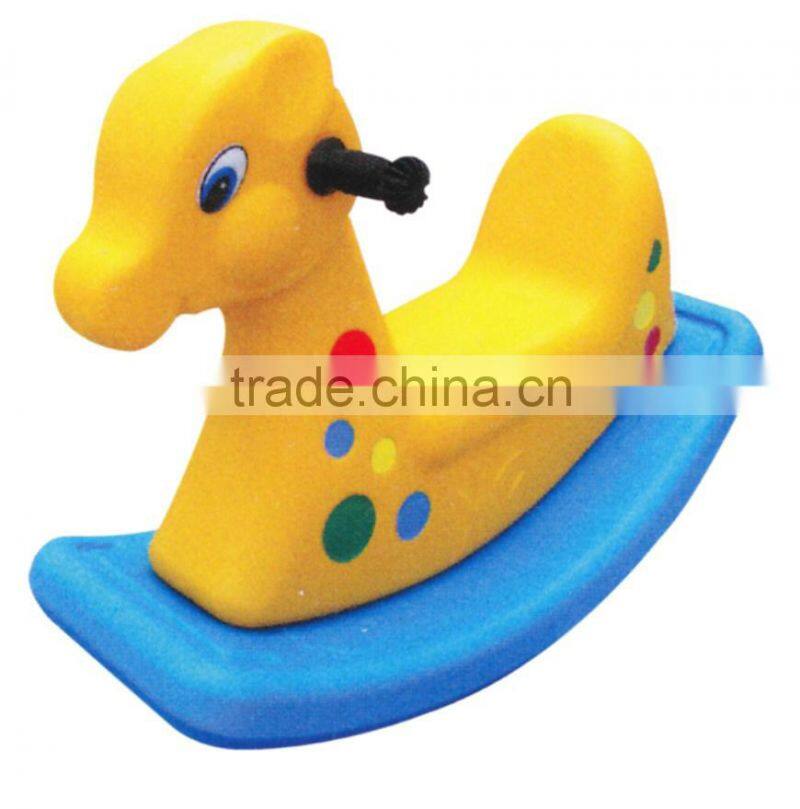 Double-color children plastic elephant rocking horse