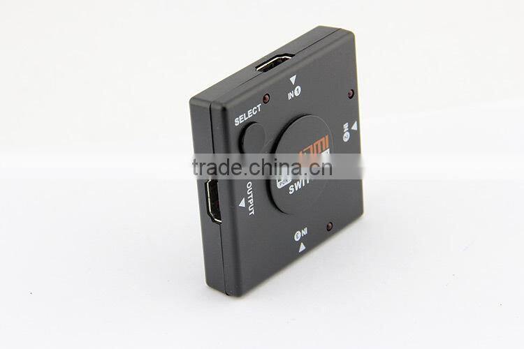 HD splitter for PS3 PS4 for Xbox 360 PC DV DVD HDTV 1080P 3 Input to 1 Output