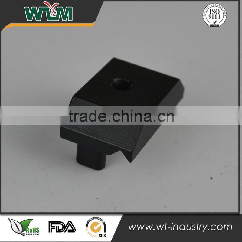 Black color Plastic cnc machining Shaping parts/ DSLR sliding block part