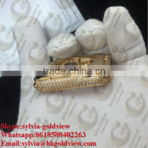 China Factory Newest Coming For Apple Watch Gold Housing with Diamonds by Handmade,brand watch factory china