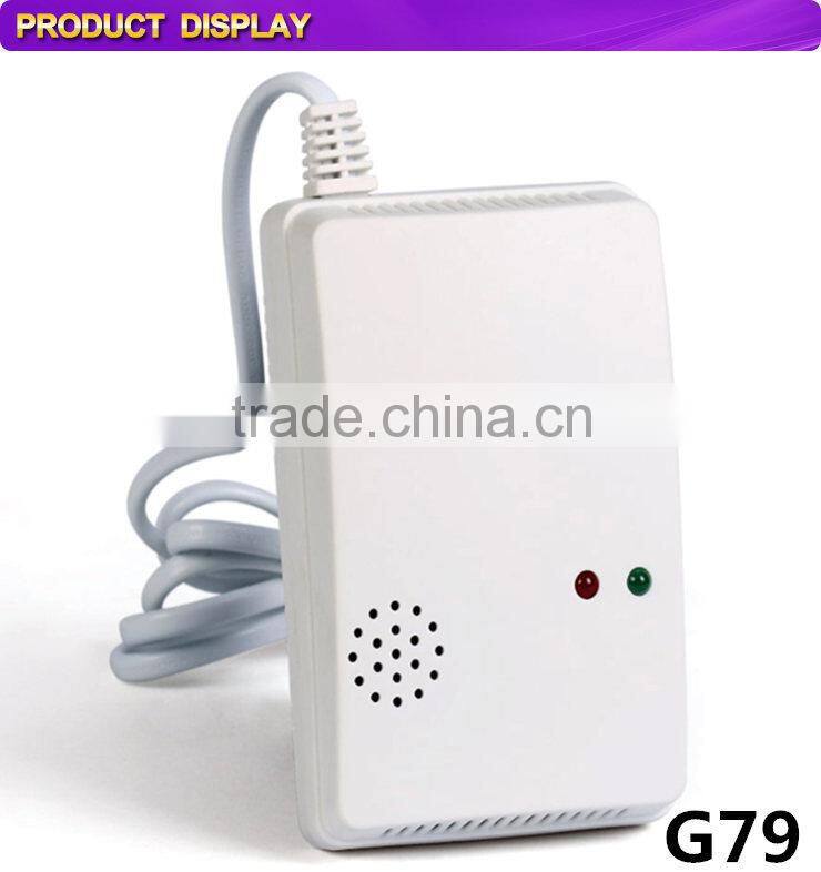 gas detector with shut-off valve and gas control