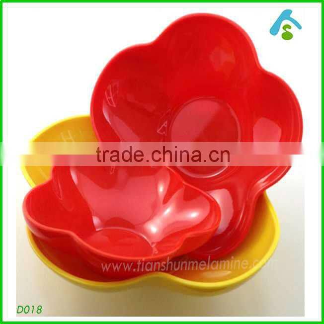 high quality colorful melamine fruit basket,salad plate