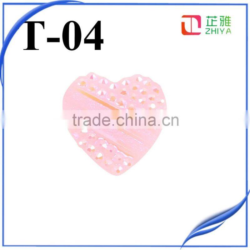 Most Popular Products for 2016 colorful Rhinestone Heart Charms Wholesale Druzy Beads for Jewelry