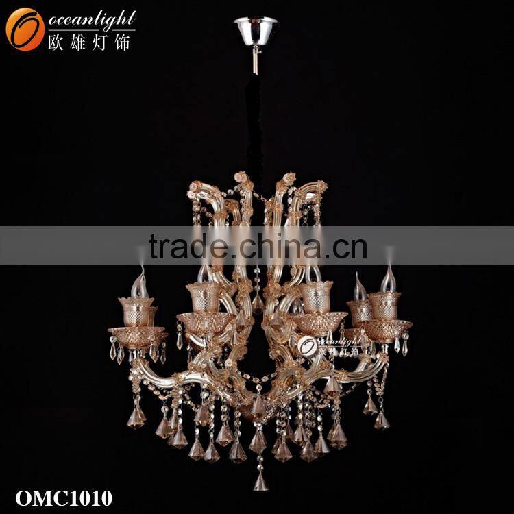 chandelier candle light,european glass chandelier OMC1015-