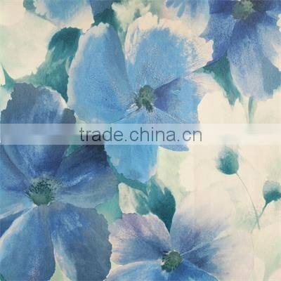 High quality beautiful flower thick vinyl wallpaper for sale