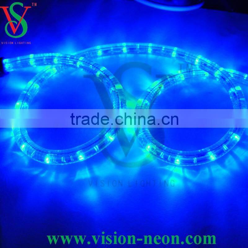 Clear pvc tube color changing led thin rope light
