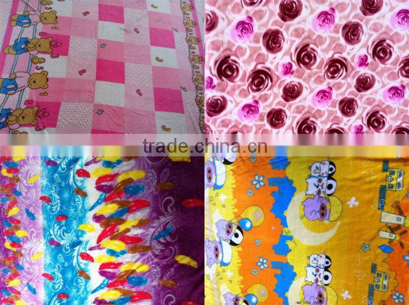 fluffy fleece blanket manfacturing printed designer polar fleece fabric