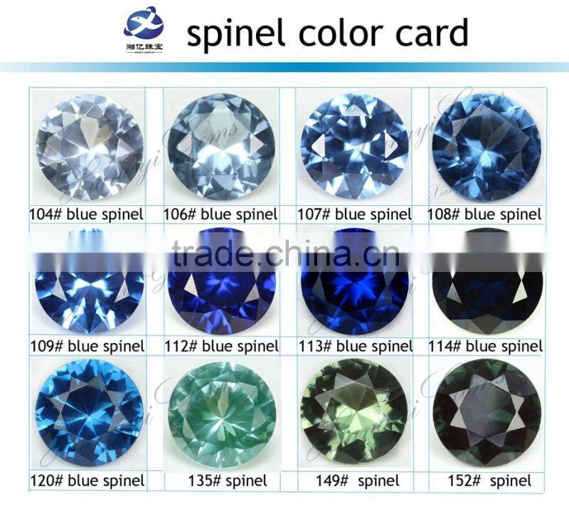 Alibaba china new items pear checker cut 120# blue spinel gemstone for jewelry
