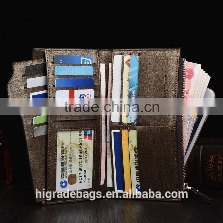 2016 men faux leather travel wallet