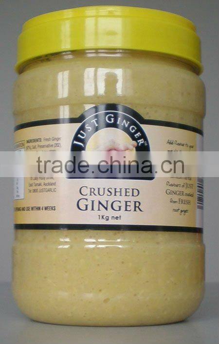 ginger paste in jar