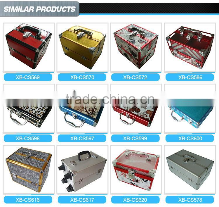 Black &white BBQ box aluminum hard case with EVA mold insert XB-SK001