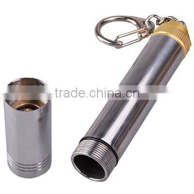 keyring with mini dynamo led torch