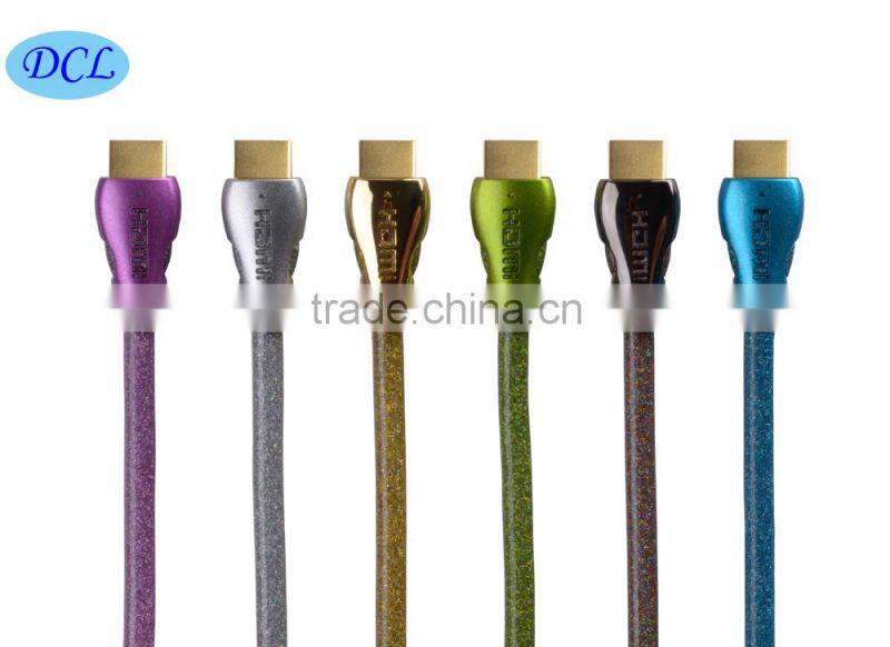 5M Colorful Metal HDMI cable with gold plated