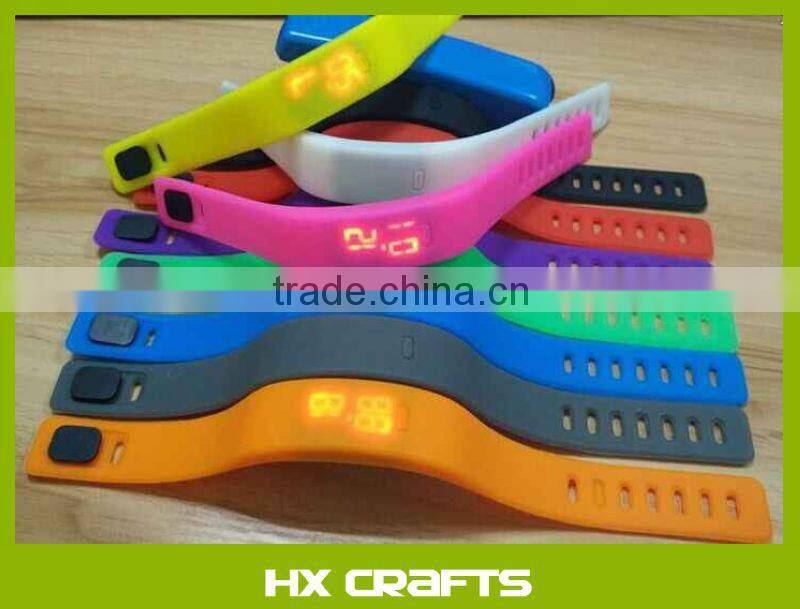LED Wrist Watch - Silicone Rubber Gel Jelly Unisex Bracelet, Digital Band, Pantone colour