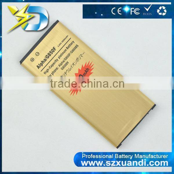 Gold manufacturer rechargeable li-ion battery 3.85v 2860mah for hot sale