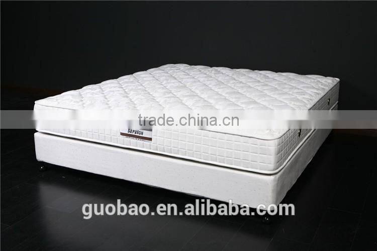fixed fabric bed frame/mattress bed box/hotel wooden bed frame