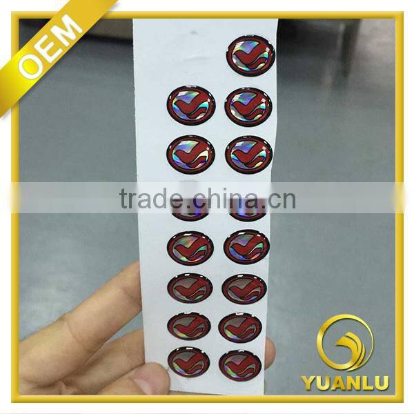 decorative clear soft epoxy resin dome sticker for furniture