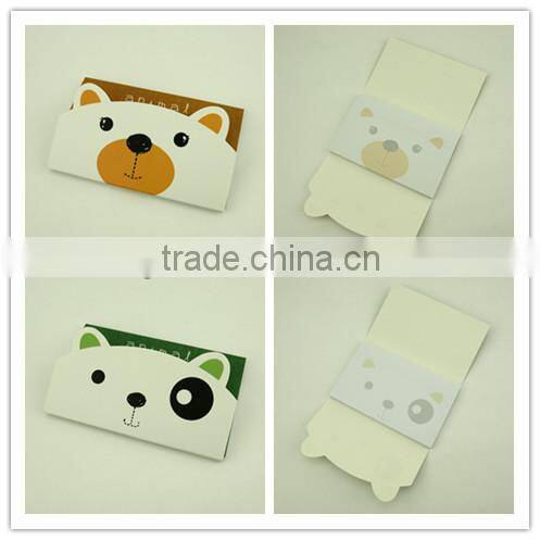 Writing paper PET sticky memo pad with holder
