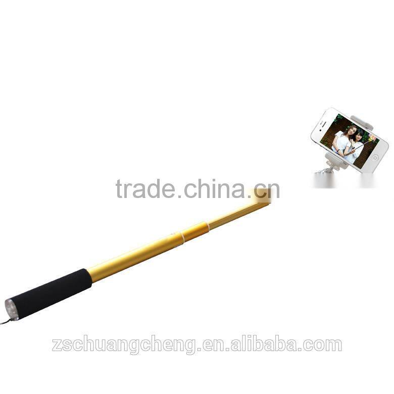 Factory wholesale aluminum light weight selfie stick good qulity monopod sale in low price