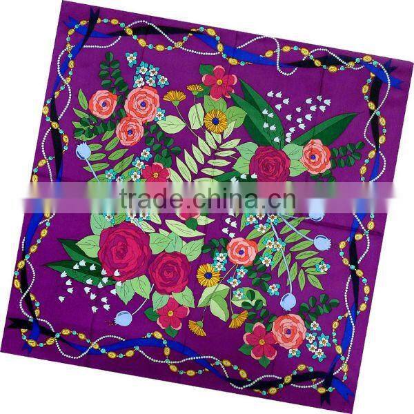 Factory Free Samples Hand Rolled Edge Silk Scarf