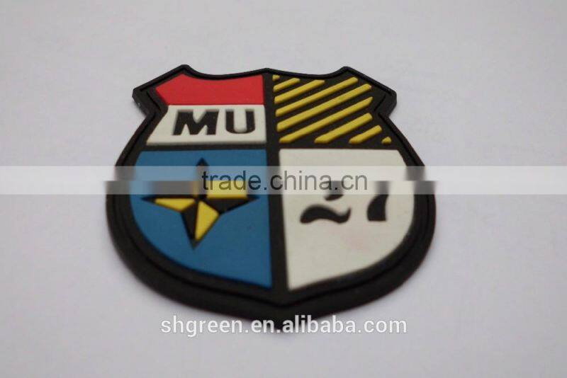 Cute PVC rubber label,rubber badges for slipper