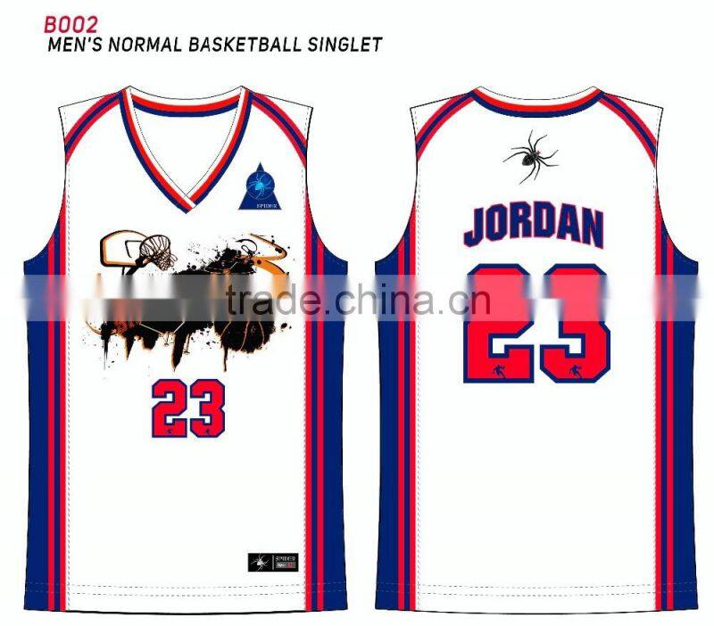 2016 Uniform Design basketball jersey t-shirts