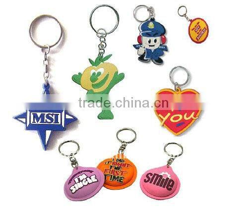 2014 Promotion Cute 3d Soft Pvc Keychains