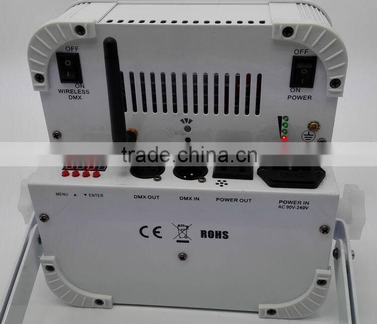 Mobile Stage DJ Par Quad IR WIFI 9*8W 10W 12W RGBW 4 IN 1 LED Rechargeable Battery Wireless Slim Flat Uplight