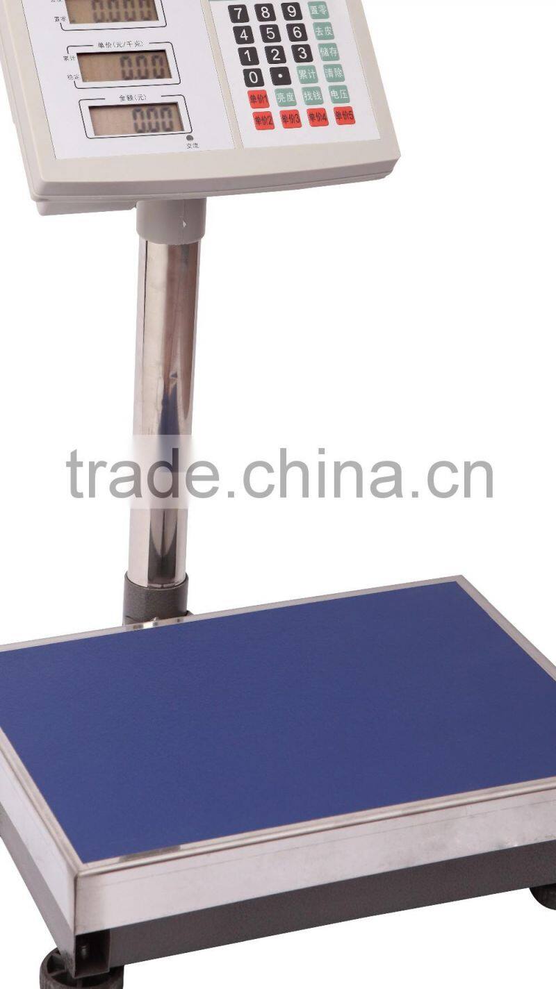 60kg 20g 40*50cm portable platform scale price computing weighint scale vegetable fruit scale