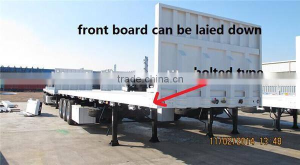 2 axle flatbed interlink / tandem flatbed semi trailer for sale