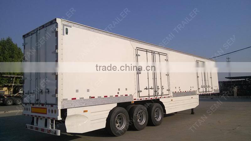 High Quality 40ft Van Box Bulk Cargo Transportation Enclosed Trailer