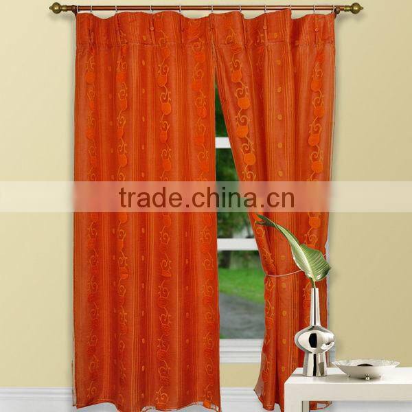 Decorative 100% Polyester Sheer Chiffon Curtains Popular in 2016