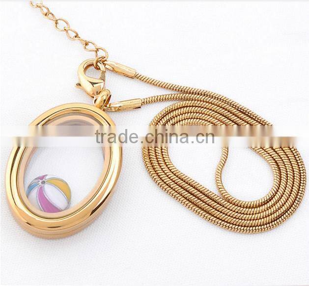 stylish locket,cheap oval shaped necklace locket,eco-friendly gold locket