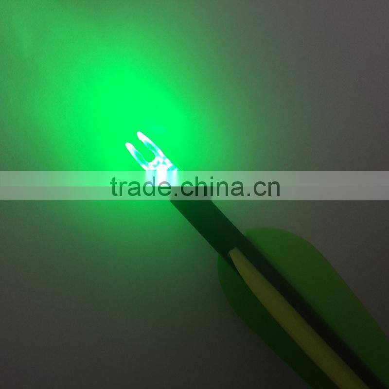 lighted nock different color for carbon arrow bow hunting