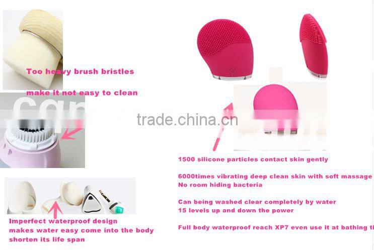 super silicone face brush, facial exfoliating brush for face care, brush electrical facial massage